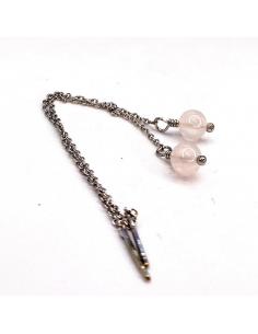 Bijou argent de créateur belge artisanat avec pierre fine naturelle