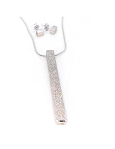 Collier argent fait main artisanal finition diamantée et rhodiée garanti antiallergique 2