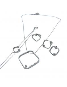 Bracelet argent artisanal pour femme avec diamant Polaris Just'etincelle 2