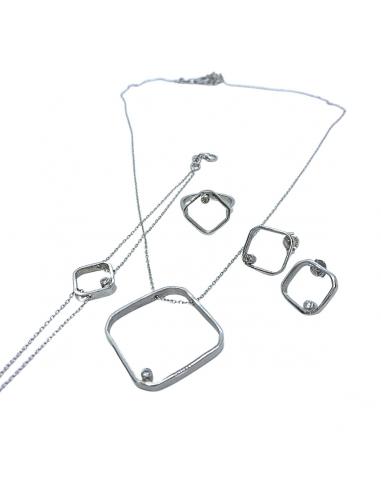 Bracelet artisanal argent et diamant polaris