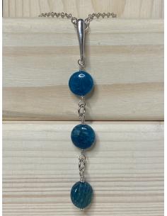 Collier argent 3 disques...