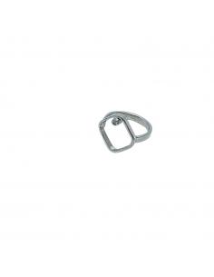 Bague argent artisanale avec diamant 2