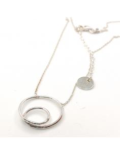 Collier artisanal argent motif infini finition rhodiée antiallergique