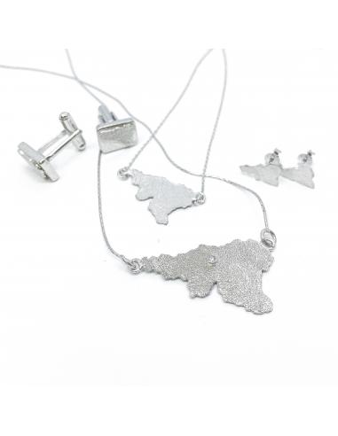 Boucle d'oreille artisanale argent JUST'WALLO