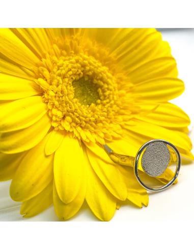 Bague artisanale pour femme argent rhodié LILI t52