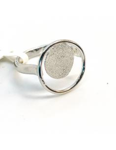 Bague artisanale pour femme argent rhodié antiallergique collection Lili de chez JUST'IN JEWELS
