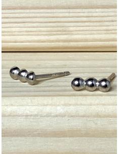 Bijou artisanal argent rhodié antiallergique collection Jeanne boucle d'oreille pour femme 2