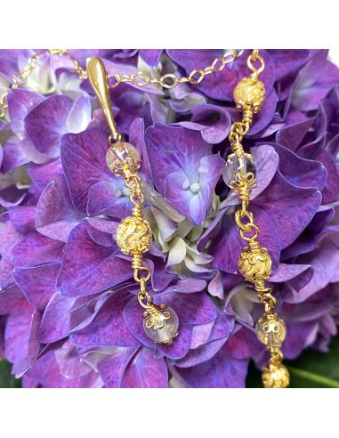Collier artisanal vermeil alexiane cristal