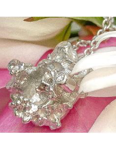 Collier en argent argent rhodié ponctué d'un diamant, pièce unique de la collection Just'Etincelle de Just'in Jewels 2