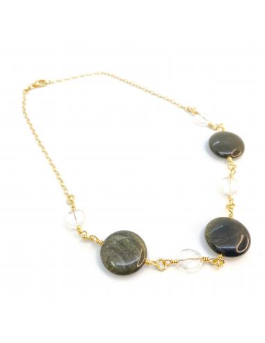 Collier artisanal vermeil pour femme avec...