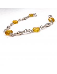 Bracelet argent artisanal citrine collection Helina Justinjewels 2