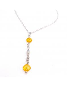 collier artisanal argent citrine Helina 2