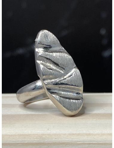 Bague artisanale argent rhodié collection...
