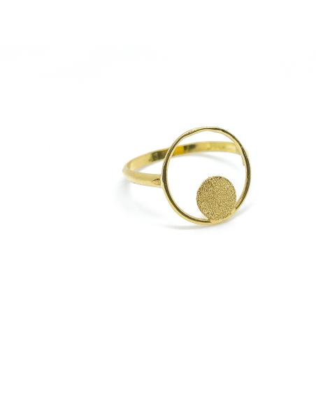 Bague or750/000 création artisanale, collection Lili by Just'In Jewels