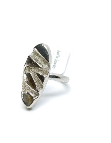 Bague Gabrielle argent rhodié création artisanale just'in jewels