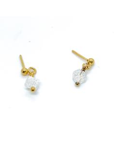 Bijou artisanal argent vermeil avec cristal craqué fait main par just'in jewels 2