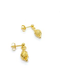 boucle d'oreille artisanale vermeil collection alexiane de justinjewels