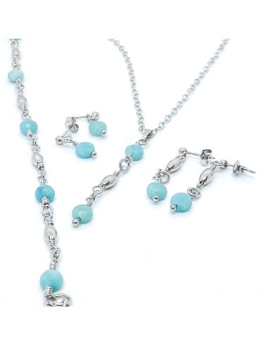 Bracelet artisanal argent Helina Amazonite