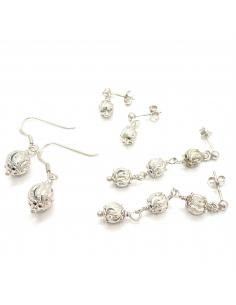 Crochet d'oreille argent vermeil bijou artisanal fait main par Just'in Jewels 2