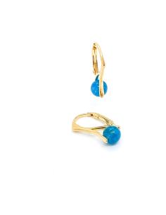 boucle d'oreille dormeuse argent vermeil antiallergique création artisanale just'in jewels 2