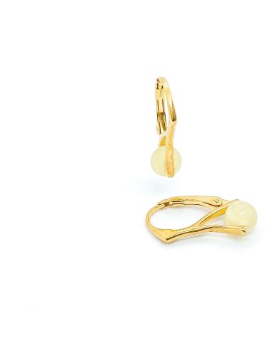 Dormeuse argent vermeil et nacre JUST'INTEMPOREL