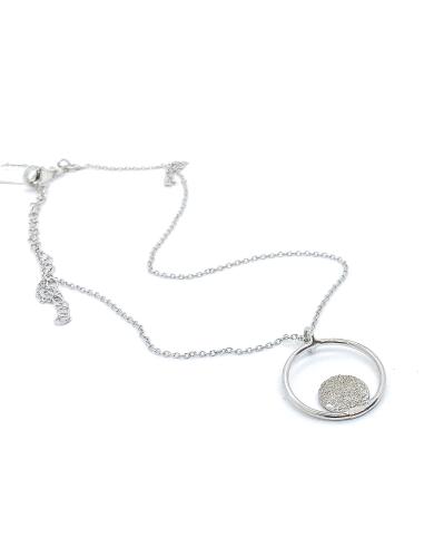 Collier argent médaille LILI