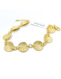 Bracelet artisanal argent plaqué or vermeil collection ondine de chez Just'In Jewels 2