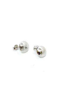 boucle d'oreille perceuse argent rhodié bombé antiallergique collection unisson de chez just'in jewels 2