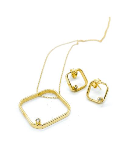 Collier artisanal pour femme vermeil et diamant...