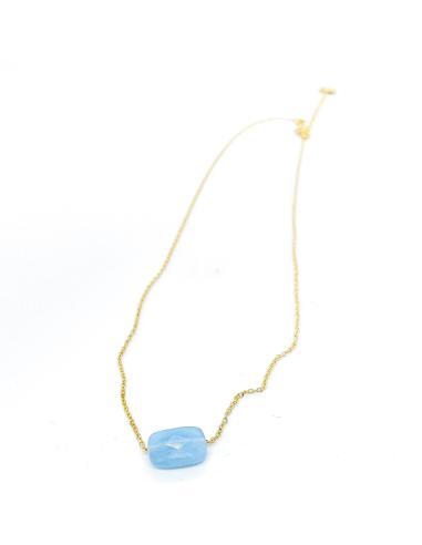 Collier artisanal femme argent vermeil aigue...