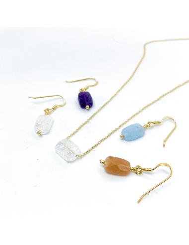 Collier artisanal femme argent vermeil aigue...