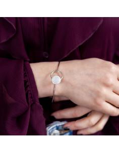 Bracelet artisanal argent esclave collection LILI de JUST'IN JEWELS
