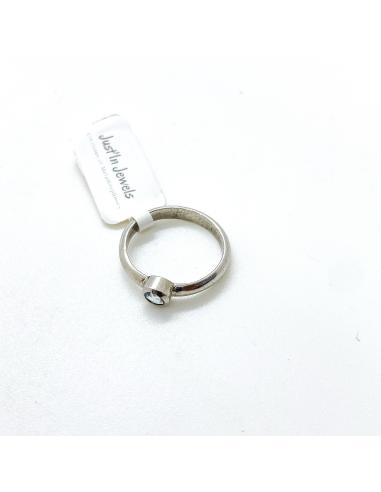 bague pour femme en argent artisanale fait main avec véritable aigue-marine