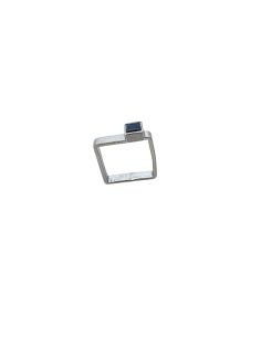 Bague artisanale mixte argent rhodié avec spinelle naturelle creation just'in jewels