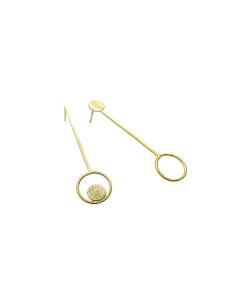 boucles d'oreille argent vermeil asymétrique collection lili de justinjewels 2