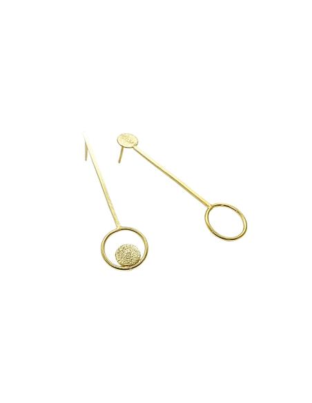 boucles d'oreille en argent vermeil antiallergique collection lili de Justinjewels