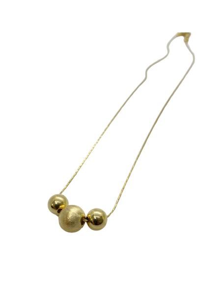 Collier artisanal argent plaque or vermeil justinjewels