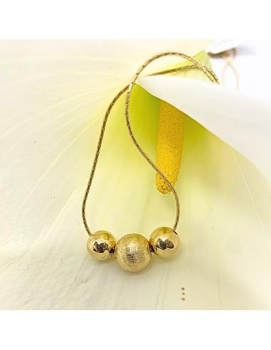 Collier artisanal pour femme argent vermeil 3...