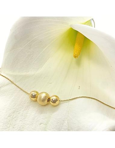 Collier artisanal pour femme argent vermeil 3...