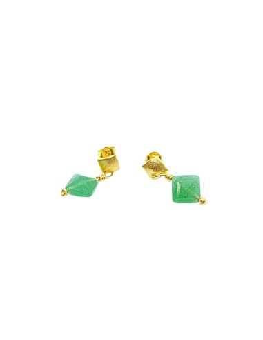 Boucle oreille argent vermeil  boule...