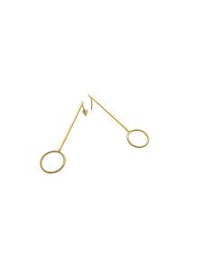 boucle d'oreille en argent plaqué or vermeil antiallergique collection lili de chez justinjewels 2