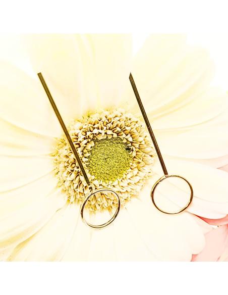 boucle d'oreille en argent plaqué or vermeil antiallergique collection lili de chez justinjewels