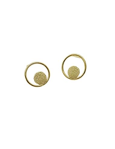 perceuse d'oreille en argent plaqué or vermeil collection lili de justin jewels