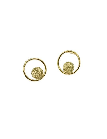 perceuse d'oreille en argent plaqué or vermeil collection lili de justin jewels
