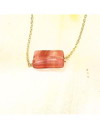 Collier artisanal femme argent vermeil quartz...