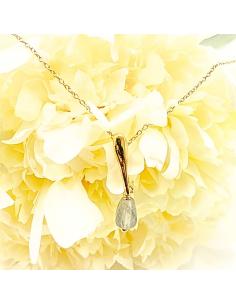 collier artisanal argent plaqué or vermeil pierre naturelle 2