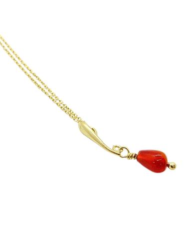 Collier fait main argent plaqué or vermeil...