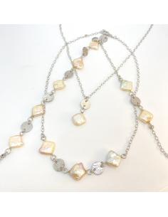 collier artisanal en argent rhodié avec perles eau douce collection maelys de justin jewels 2