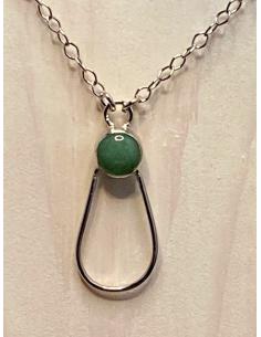 Collier argent goutte et...