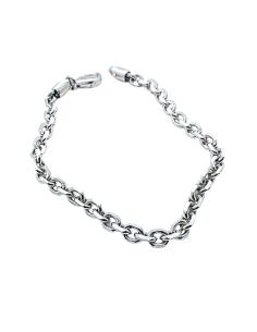 bracelet argent chaine forçat finition rhodiée antiallergique